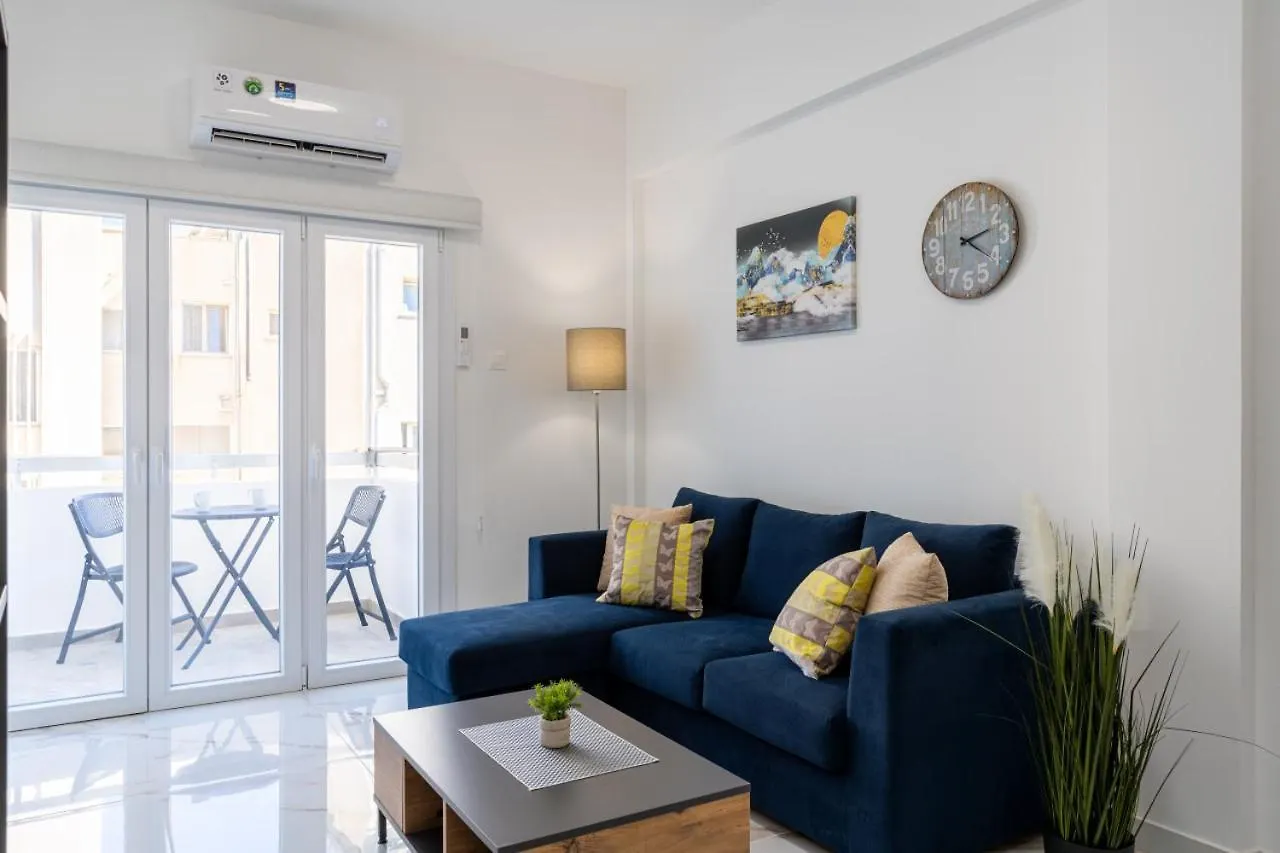Vibe - 1 Bedroom Apartment W Balcony In 라르나카
